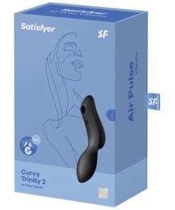 SATISFYER – CURVY TRINITY 2 ESTIMULADOR Y VIBRADOR NEGRO - intimamenities.com