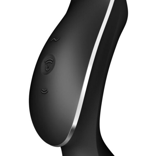 SATISFYER – CURVY TRINITY 2 ESTIMULADOR Y VIBRADOR NEGRO - intimamenities.com