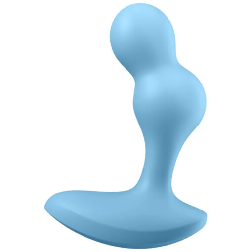 SATISFYER – DEEP DIVER PLUG VIBRADOR APP AZUL - intimamenities.com