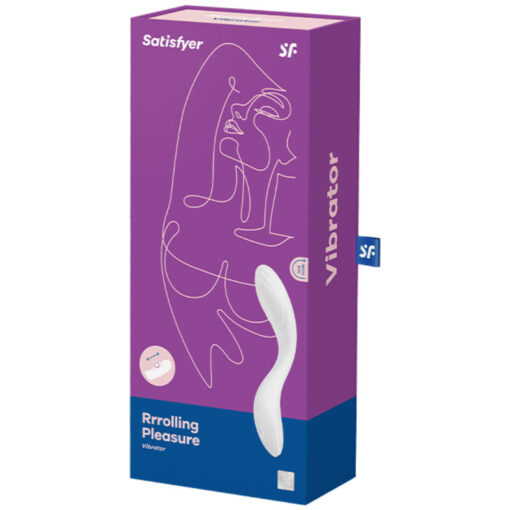 SATISFYER – RRROLLING PLEASURE VIBRADOR PUNTO G BLANCO - intimamenities.com