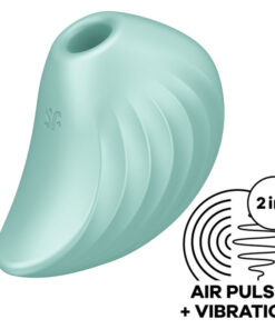 SATISFYER – PEARL DIVER ESTIMULADOR Y VIBRADOR VERDE - intimamenities.com