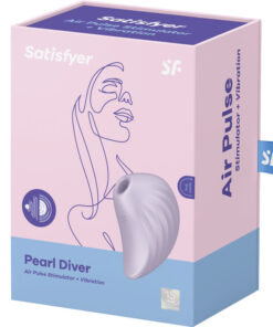 SATISFYER – PEARL DIVER ESTIMULADOR Y VIBRADOR VIOLETA - intimamenities.com