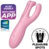 SATISFYER – THREESOME 4 VIBRADOR APP ROSA - intimamenities.com
