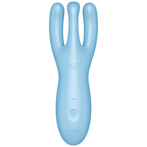 SATISFYER – THREESOME 4 VIBRADOR APP AZUL - intimamenities.com