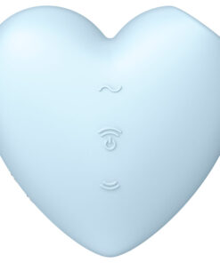 SATISFYER – CUTIE HEART ESTIMULADOR Y VIBRADOR AZUL - intimamenities.com