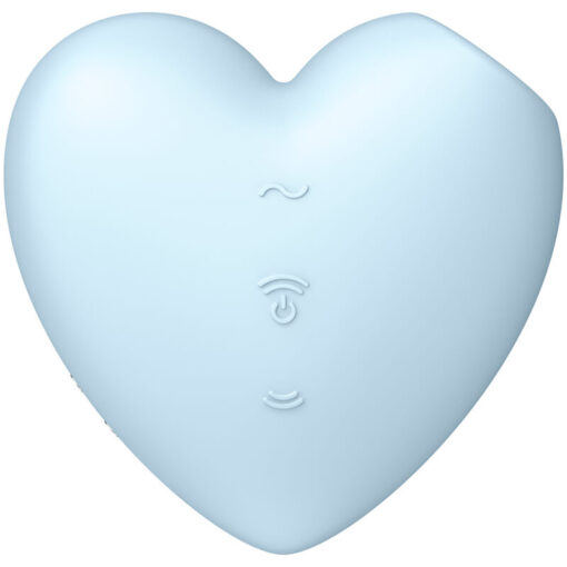 SATISFYER – CUTIE HEART ESTIMULADOR Y VIBRADOR AZUL - intimamenities.com
