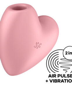 SATISFYER – CUTIE HEART ESTIMULADOR Y VIBRADOR ROSA - intimamenities.com