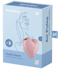 SATISFYER – CUTIE HEART ESTIMULADOR Y VIBRADOR ROSA - intimamenities.com