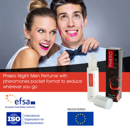 500 COSMETICS – PHIERO NIGHT MAN PERFUME FEROMONAS HOMBRE CON ROLL-ON - intimamenities.com