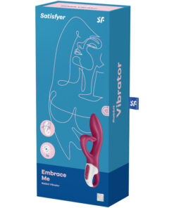 SATISFYER – EMBRACE ME VIBRADOR PUNTO G ROJO - intimamenities.com