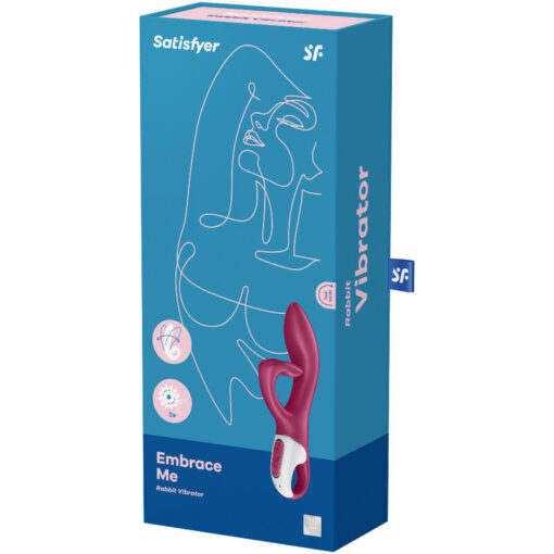 SATISFYER – EMBRACE ME VIBRADOR PUNTO G ROJO - intimamenities.com