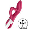 SATISFYER – EMBRACE ME VIBRADOR PUNTO G ROJO - intimamenities.com