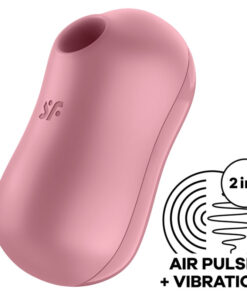 SATISFYER – COTTON CANDY ESTIMULADOR Y VIBRADOR ROSA - intimamenities.com