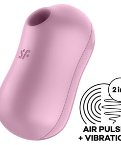 SATISFYER – COTTON CANDY ESTIMULADOR Y VIBRADOR LILA - intimamenities.com