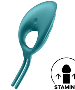 SATISFYER – SWORDSMAN ANILLO VIBRADOR VERDE - intimamenities.com