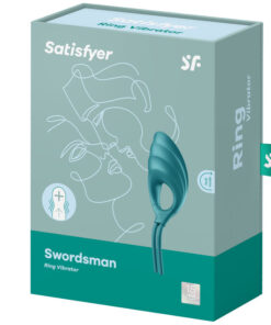 SATISFYER – SWORDSMAN ANILLO VIBRADOR VERDE - intimamenities.com