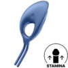 SATISFYER – SWORDSMAN ANILLO VIBRADOR AZUL - intimamenities.com