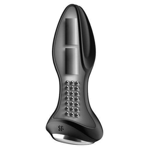 SATISFYER – ROTATOR PLUG 2+ PLUG VIBRADOR APP NEGRO - intimamenities.com