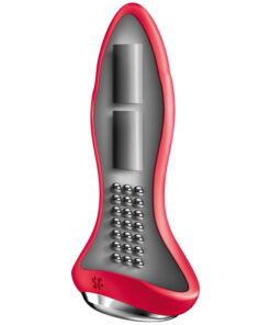 SATISFYER – ROTATOR PLUG 1+ PLUG VIBRADOR APP ROJO - intimamenities.com