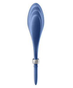 SATISFYER – DUELIST ANILLO VIBRADOR AZUL - intimamenities.com