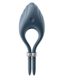 SATISFYER – DUELIST ANILLO VIBRADOR GRIS - intimamenities.com