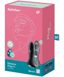 SATISFYER – ROTATOR PLUG 1+ PLUG VIBRADOR APP NEGRO - intimamenities.com