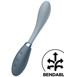 SATISFYER – G-SPOT FLEX 3 MULTI VIBRADOR GRIS - intimamenities.com