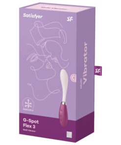 SATISFYER – G-SPOT FLEX 3 MULTI VIBRADOR ROJO - intimamenities.com