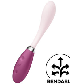 SATISFYER – G-SPOT FLEX 3 MULTI VIBRADOR ROJO - intimamenities.com