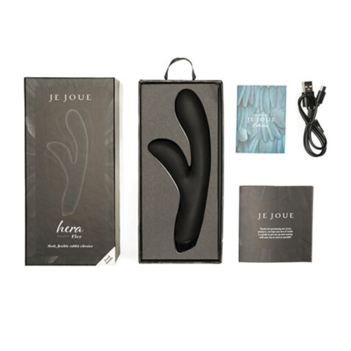 JE JOUE – HERA FLEX VIBRADOR RABBIT – NEGRO - intimamenities.com