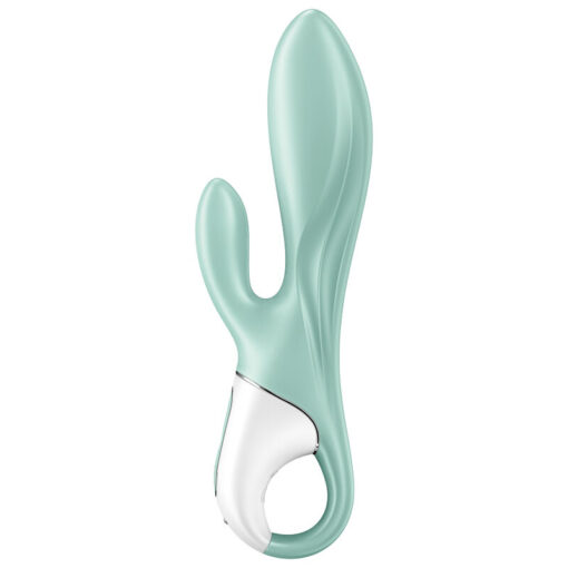 SATISFYER – AIR PUMP BUNNY 5+ VIBRADOR RABBIT INFLABLE APP VERDE - intimamenities.com