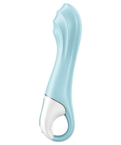 SATISFYER – AIR PUMP VIBRATOR 5+ VIBRADOR PUNTO G INFLABLE APP AZUL - intimamenities.com