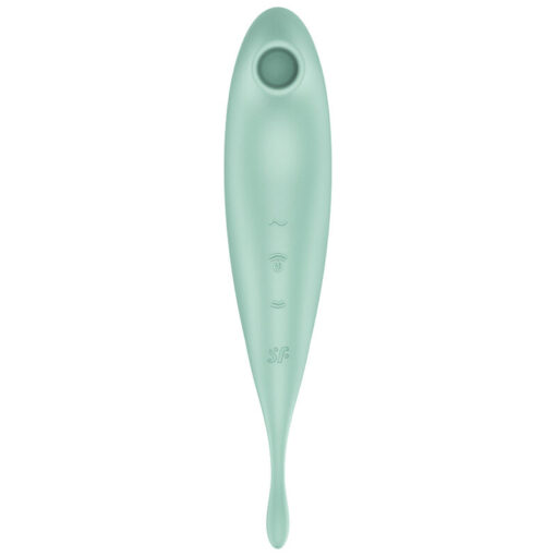 SATISFYER – TWIRLING PRO+ ESTIMULADOR Y VIBRADOR APP VERDE - intimamenities.com