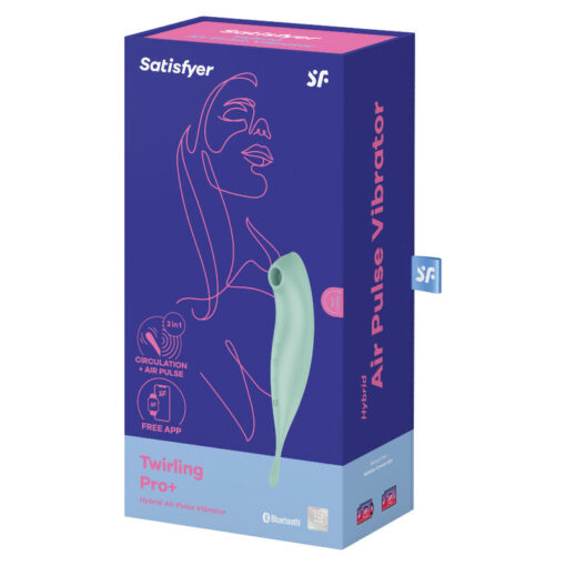 SATISFYER – TWIRLING PRO+ ESTIMULADOR Y VIBRADOR APP VERDE - intimamenities.com