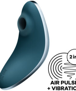SATISFYER – VULVA LOVER 1 ESTIMULADOR Y VIBRADOR AZUL - intimamenities.com
