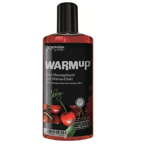 JOYDIVISION WARMUP – ACEITE DE MASAJE EFECTO CALOR CEREZA 150ML - intimamenities.com