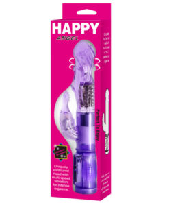 BAILE – MINI ROTADOR CON RABBIT HAPPY ANGEL LILA - intimamenities.com