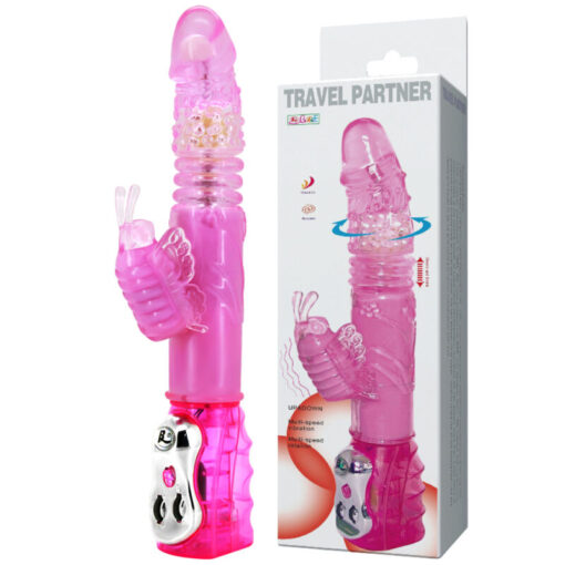BAILE – TRAVEL PARTNER ROTADOR UP & DOWN RABBIT ROSA - intimamenities.com