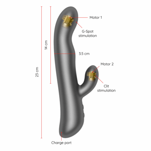ONINDER – OSLO VIBRACIÓN & ROTACIÓN NEGRO – APP GRATUITA - intimamenities.com