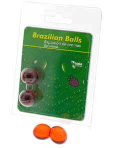 TALOKA – BRAZILIAN BALLS GEL ÍNTIMO FRESA 2 BOLAS - intimamenities.com