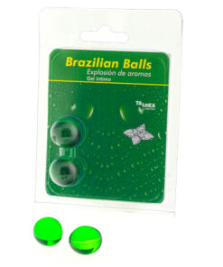 TALOKA – BRAZILIAN BALLS GEL ÍNTIMO MENTA 2 BOLAS - intimamenities.com