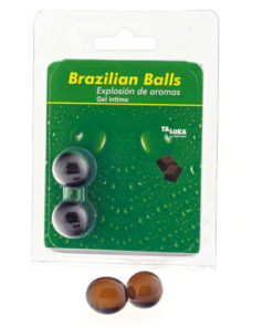 TALOKA – BRAZILIAN BALLS GEL ÍNTIMO CHOCOLATE 2 BOLAS - intimamenities.com