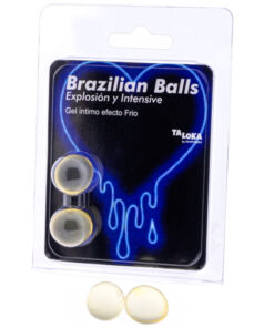 TALOKA – BRAZILIAN BALLS GEL EXCITANTE EFECTO FRIO Y VIBRACIÓN 2 BOLAS - intimamenities.com