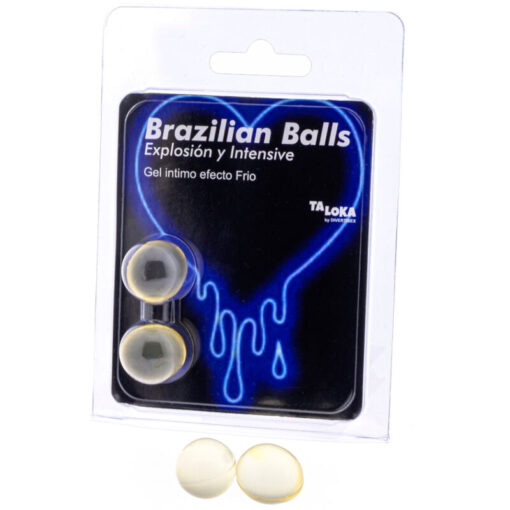 TALOKA – BRAZILIAN BALLS GEL EXCITANTE EFECTO FRIO Y VIBRACIÓN 2 BOLAS - intimamenities.com