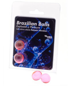 TALOKA – BRAZILIAN BALLS GEL EXCITANTE EFECTO VIBRACIÓN REFRESCANTE 2 BOLAS - intimamenities.com