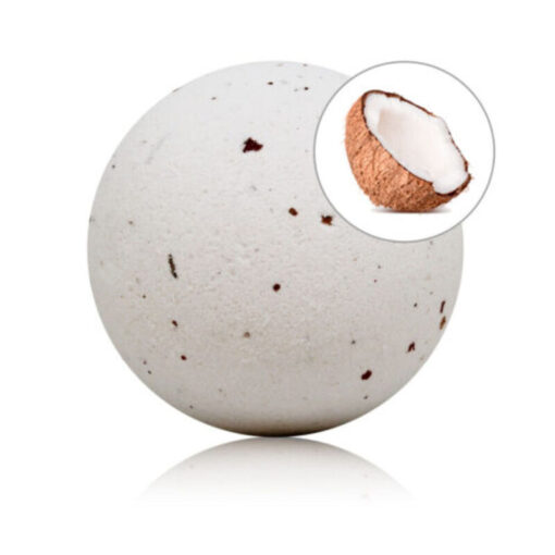 TALOKA – BOMBA DE BAÑO CON AROMA COCO Y PÉTALOS DE ROSA - intimamenities.com