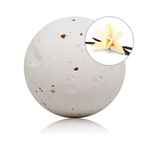 TALOKA – BOMBA DE BAÑO CON AROMA VAINILLA Y PÉTALOS DE ROSA - intimamenities.com