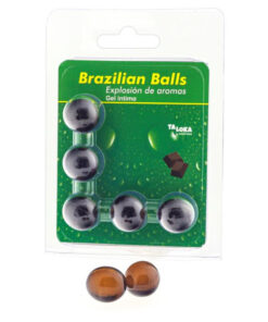 TALOKA – BRAZILIAN BALLS GEL ÍNTIMO CHOCOLATE 5 BOLAS - intimamenities.com