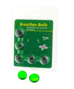 TALOKA – BRAZILIAN BALLS GEL ÍNTIMO MENTA 5 BOLAS - intimamenities.com