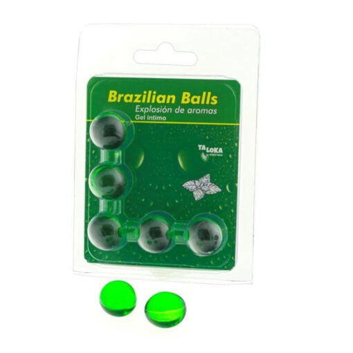 TALOKA – BRAZILIAN BALLS GEL ÍNTIMO MENTA 5 BOLAS - intimamenities.com
